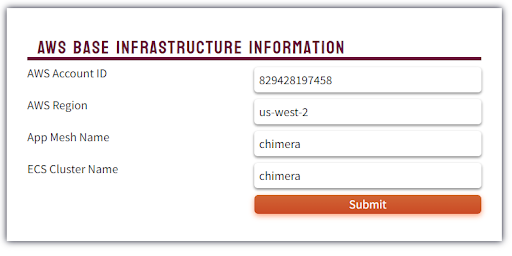 base infrastructure form