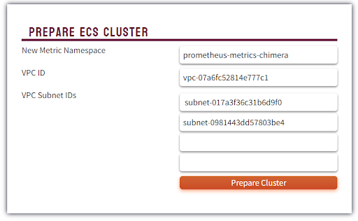 cluster preparation form